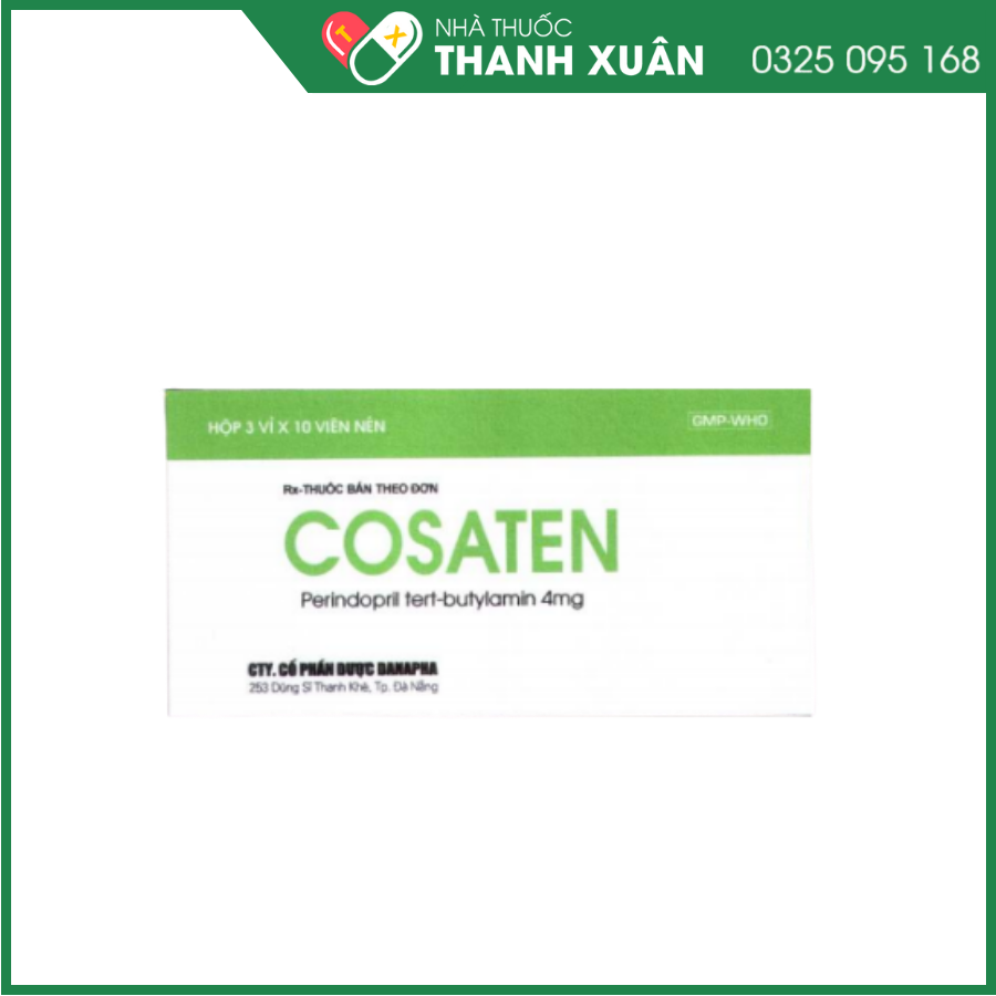 Cosaten 4 điều trị tăng huyết áp và suy tim sung huyết